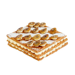 Salted Caramel Banana Mille Feuille