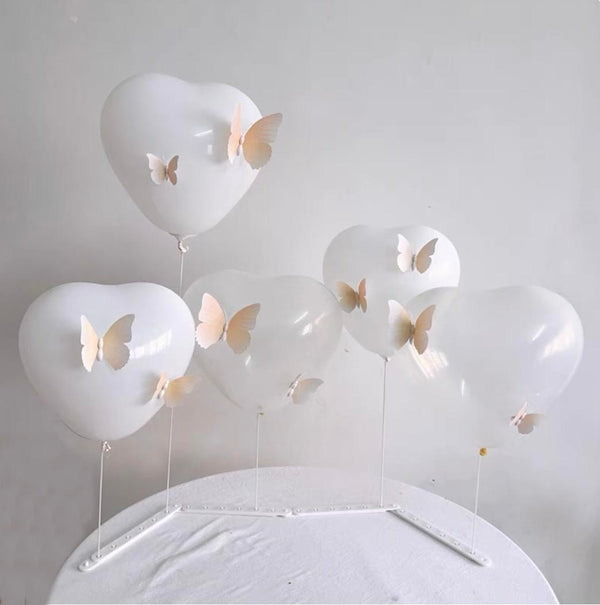 Butterfly On Heart Balloons