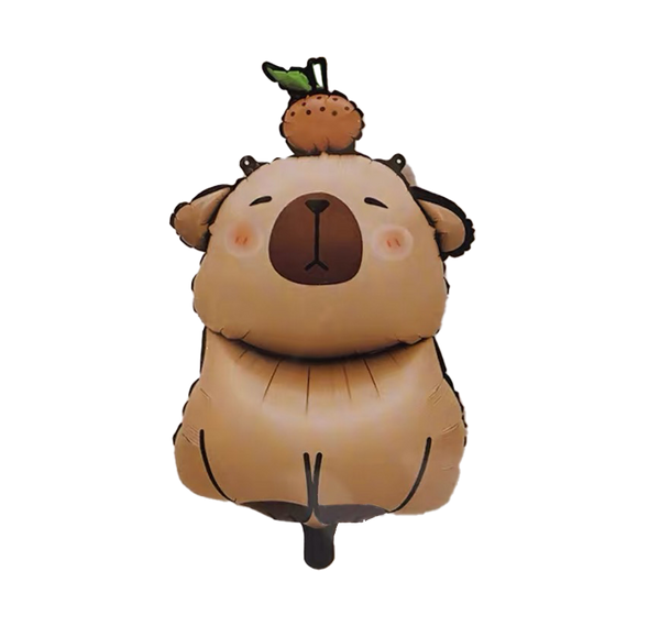 Capybara With Orange Balloon