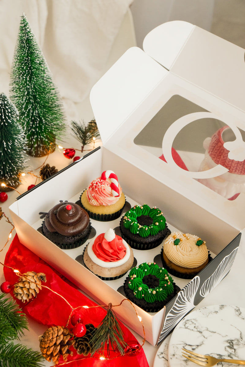 Box of 6 X'mas Cupcakes