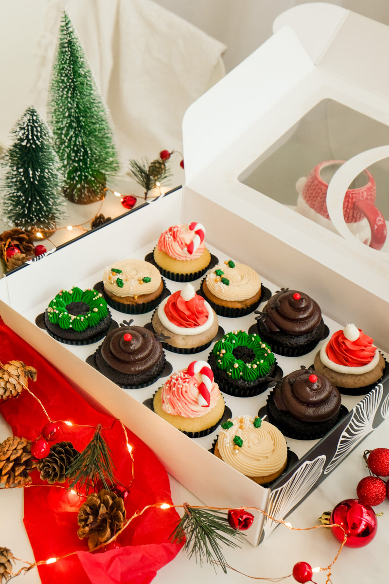 Box of 12 X'mas Cupcakes