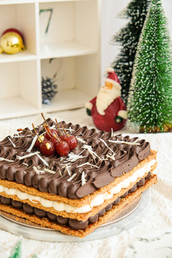 X'mas Black Forest Mille Feuille