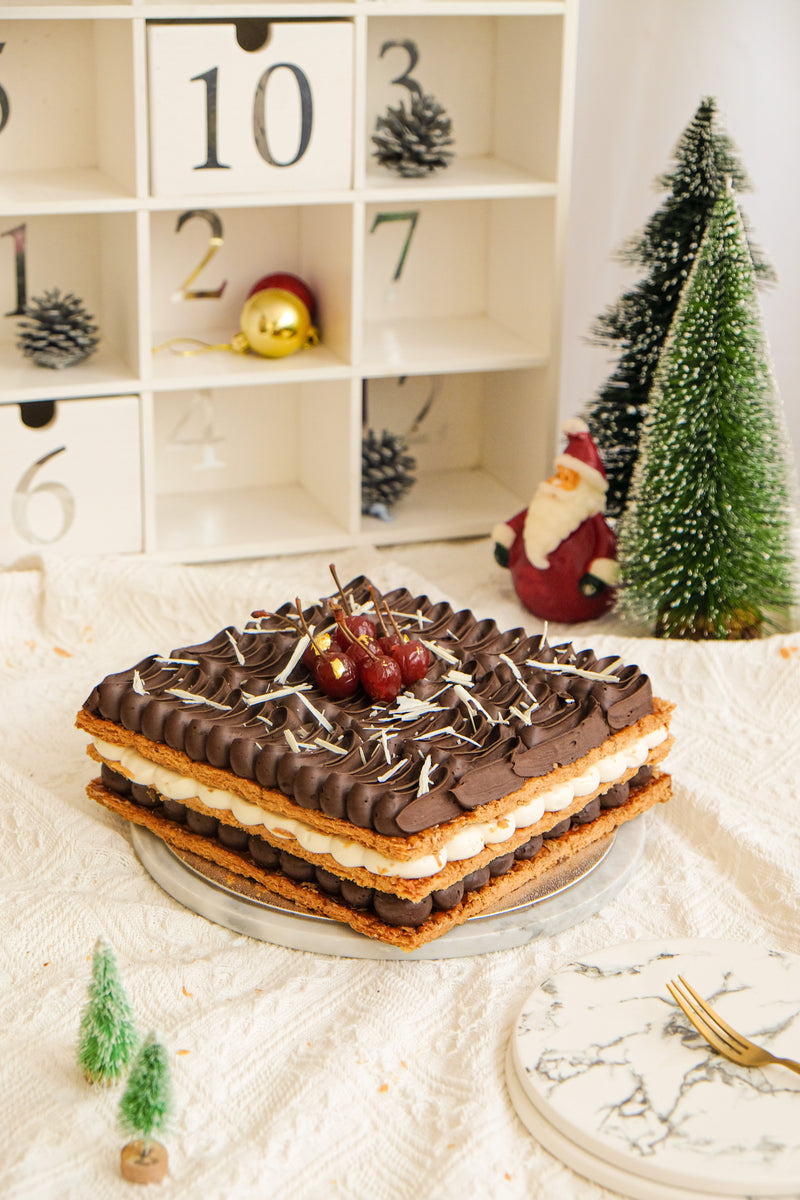 X'mas Black Forest Mille Feuille