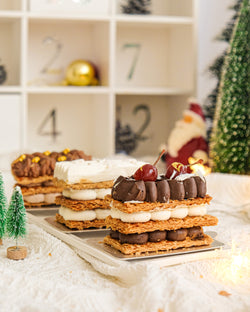 Box of 10 X'mas Mille Feuille
