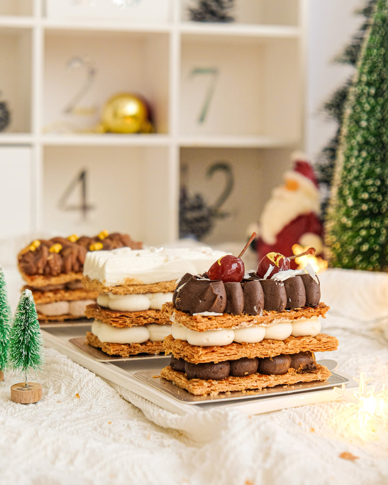 Box of 10 X'mas Mille Feuille