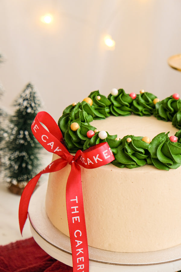 Earl Grey Black Sugar Mochi Wreath Cotton Cake