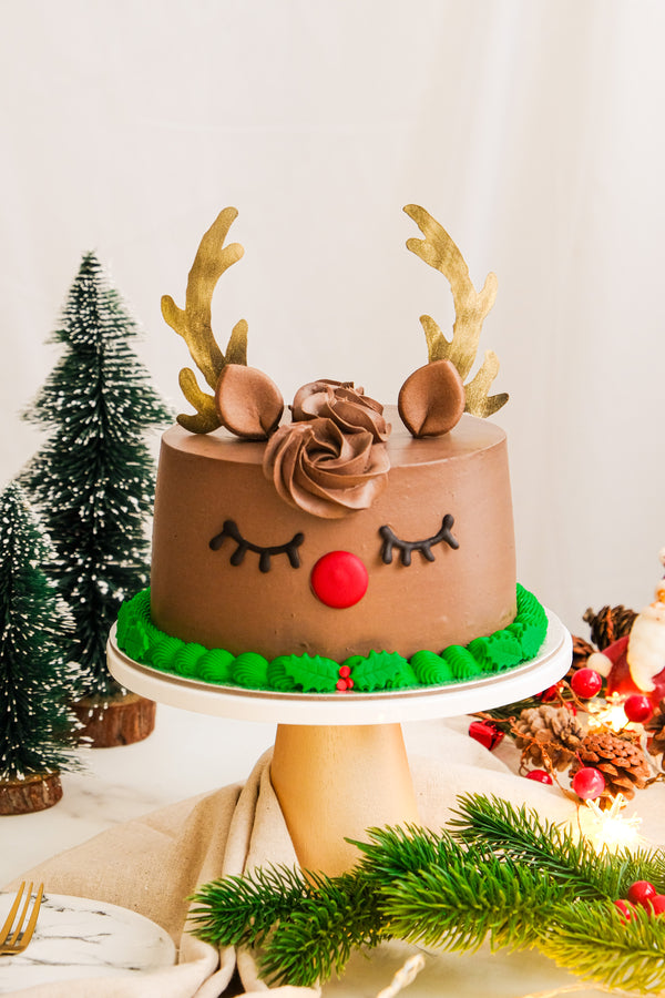 Chocolate Rudolph Cotton Cake