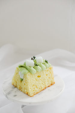 Pandan Mochi Cotton Sliced Cake