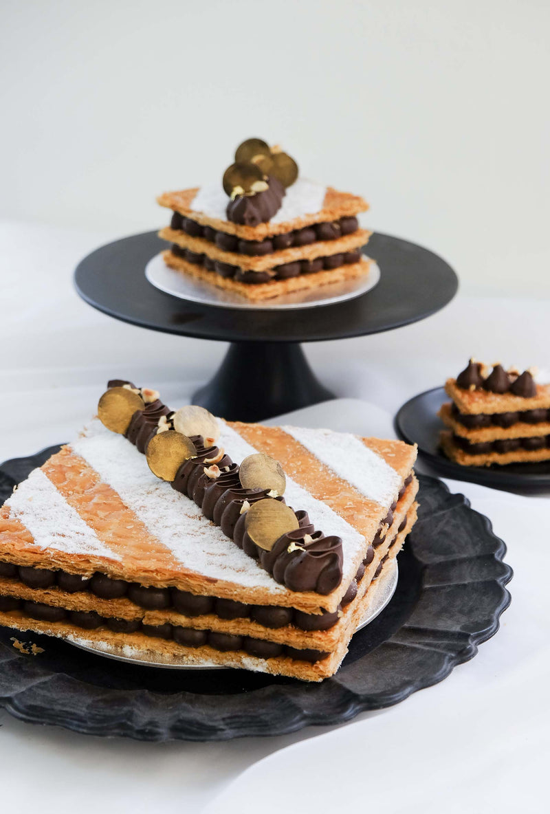 Dark Chocolate Hazelnut Mille Feuille