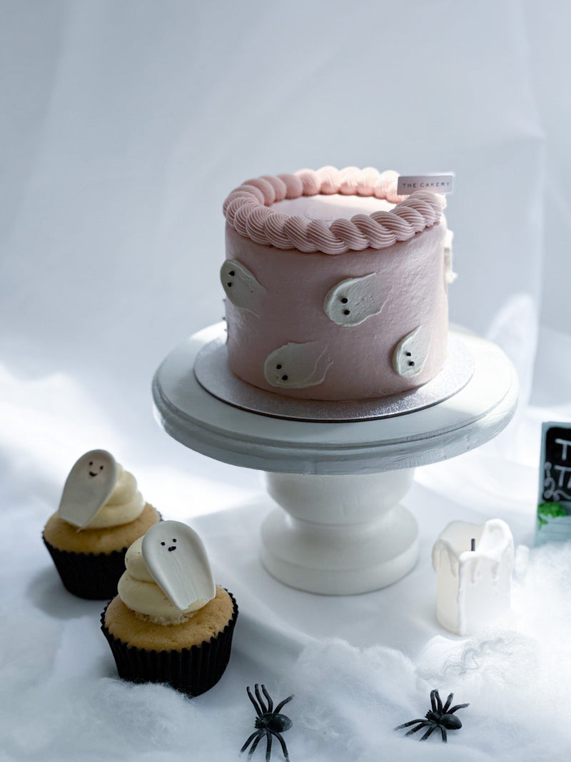Halloween Baby Ghost Cake + Mini Ghost Cupcake Bundle