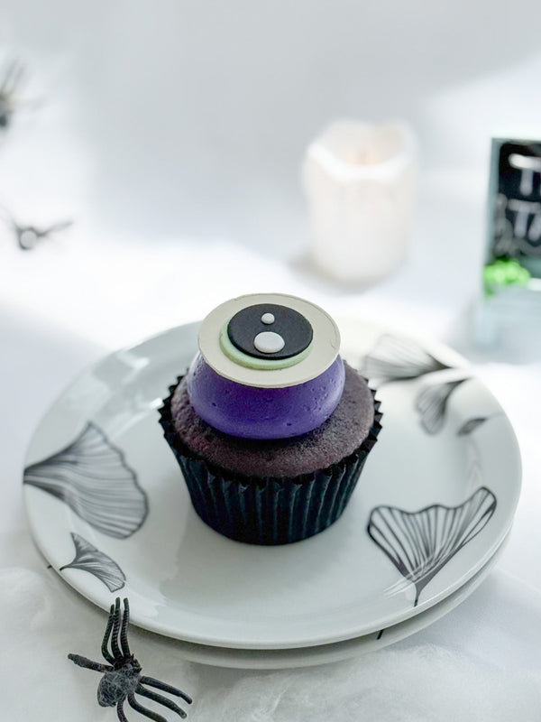 Halloween Baby Monster Ube Cupcake