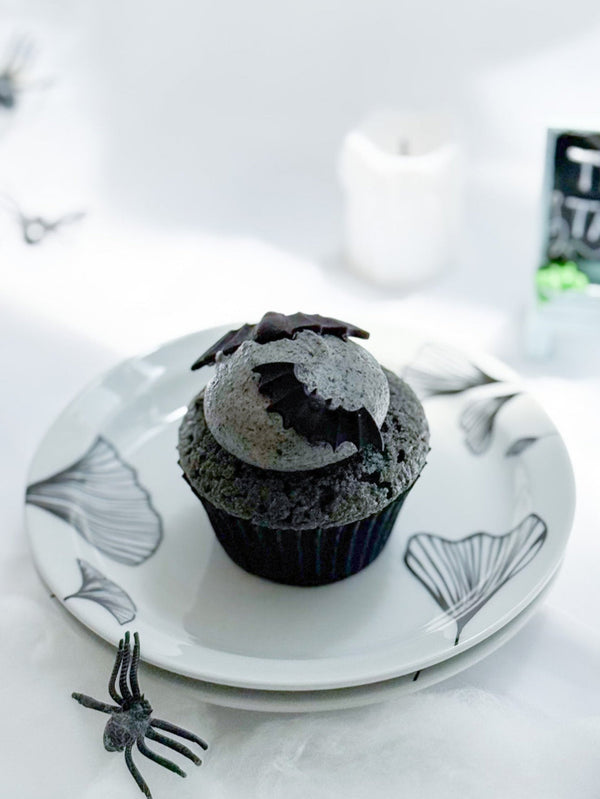 Halloween Mini Bat Black Sesame Cupcake