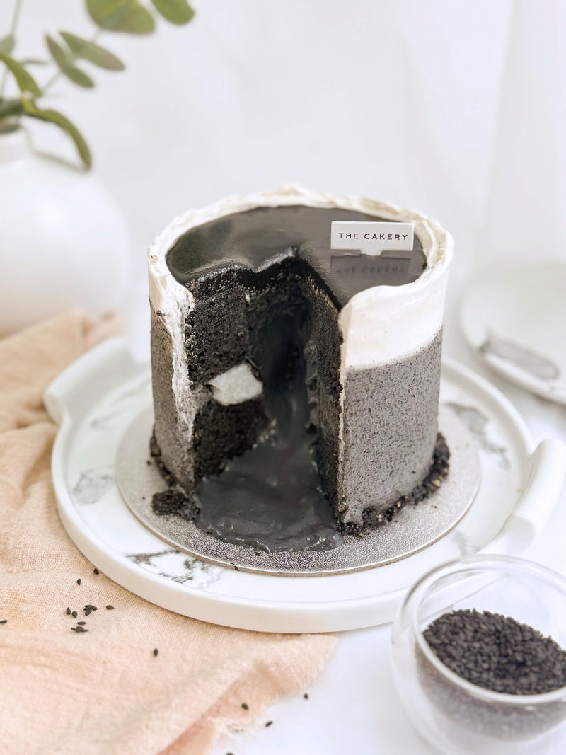 Black Sesame Mochi Lava