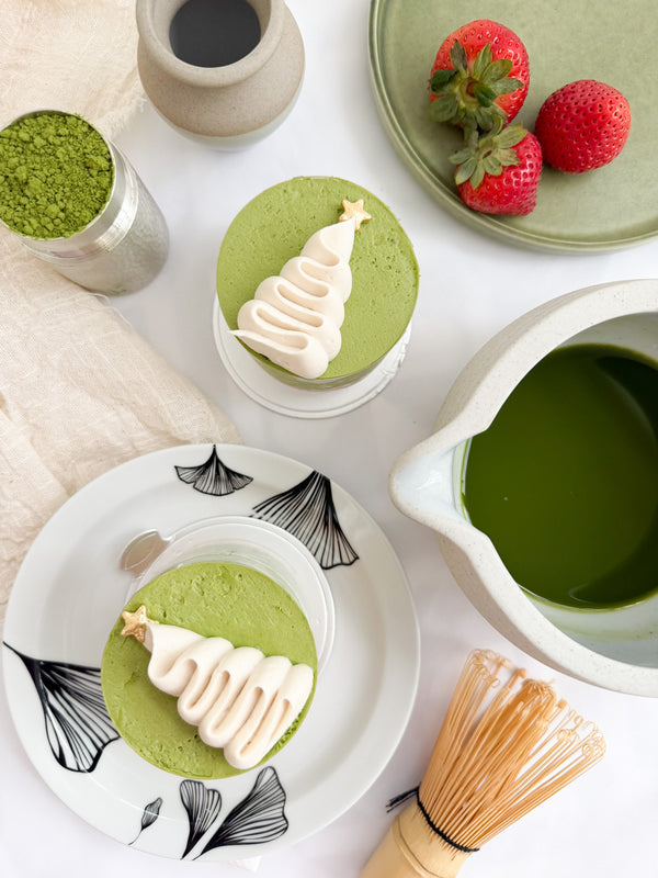 The Cakery x Via Tokyo Matcha Strawberry Jam Mousse Cake