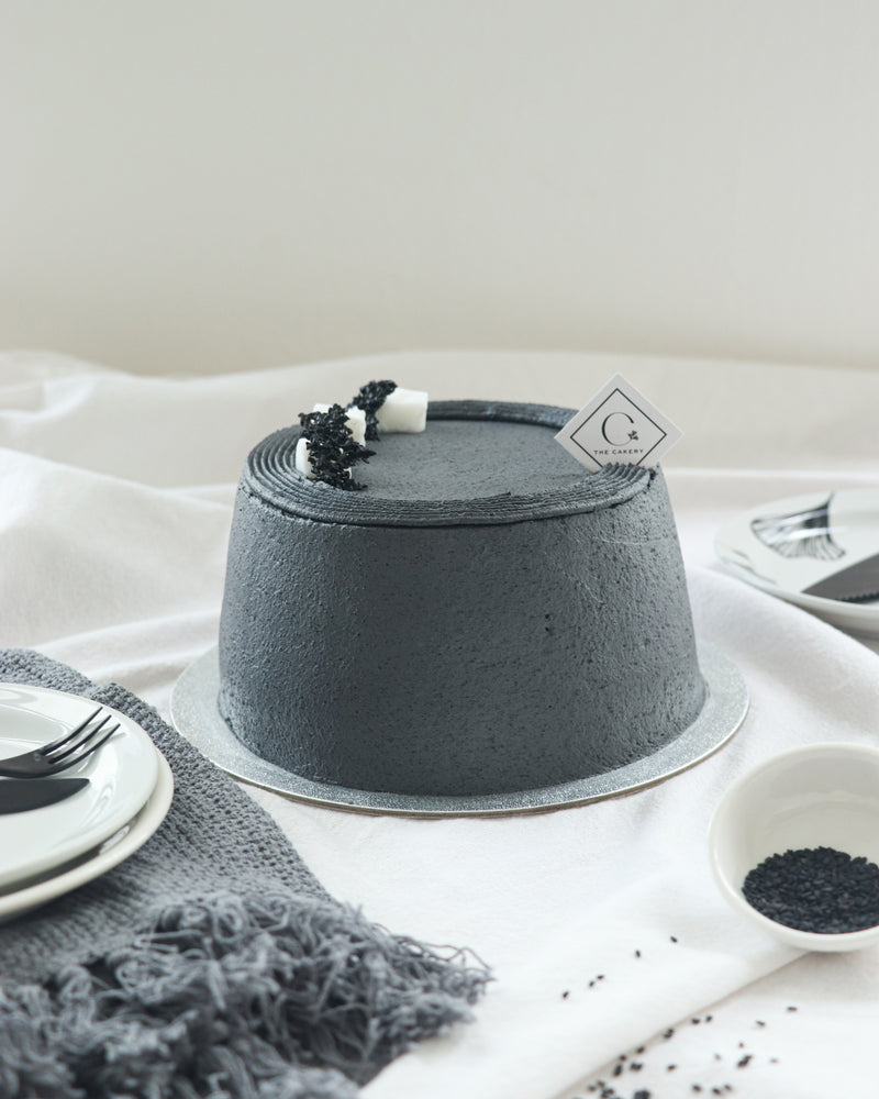 Black Sesame Tofu Mochi Cotton Cake