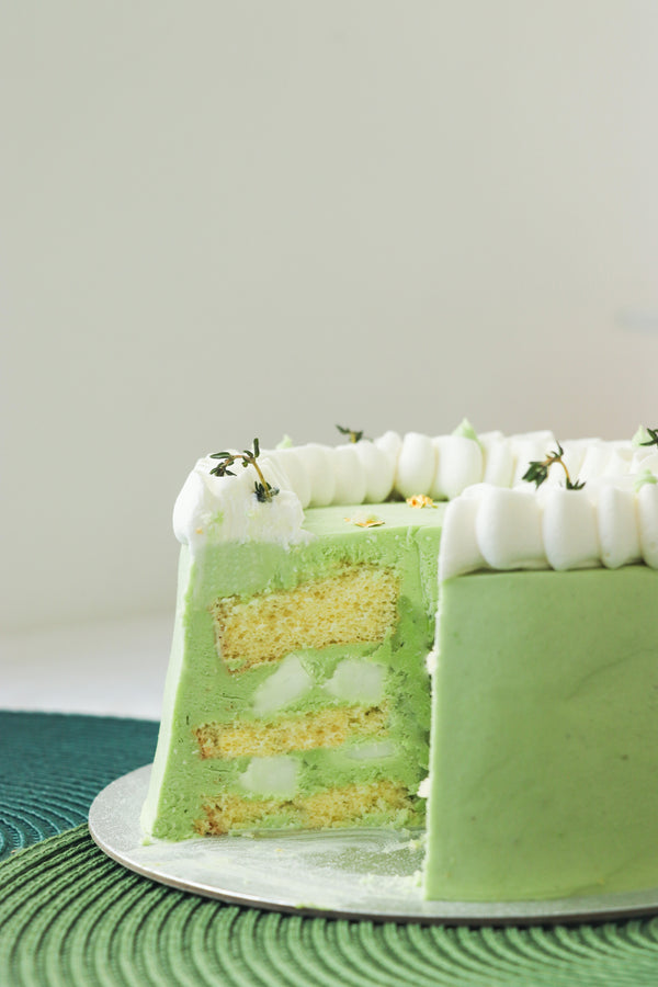 Pandan Mochi Cotton Cake