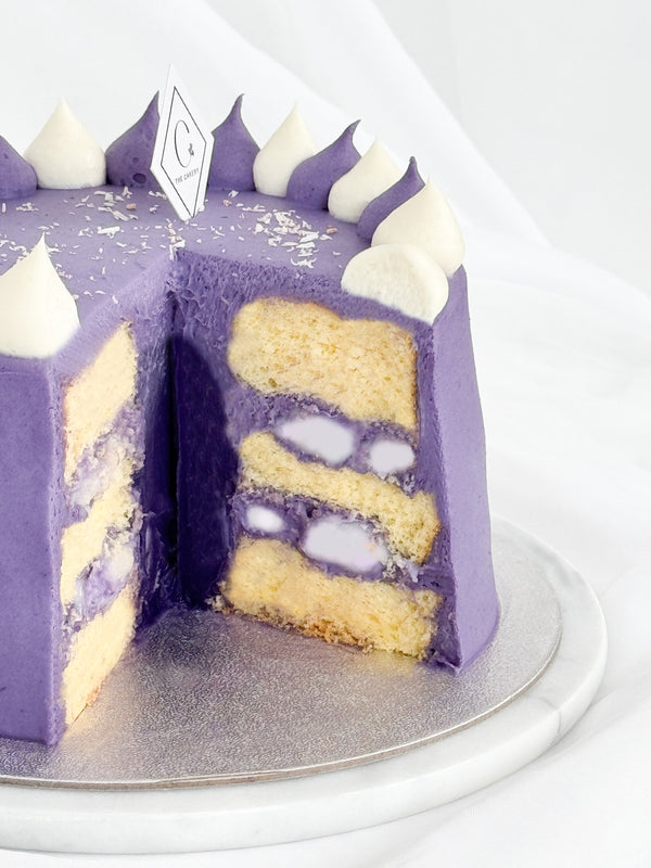Ube Mochi Cotton Cake
