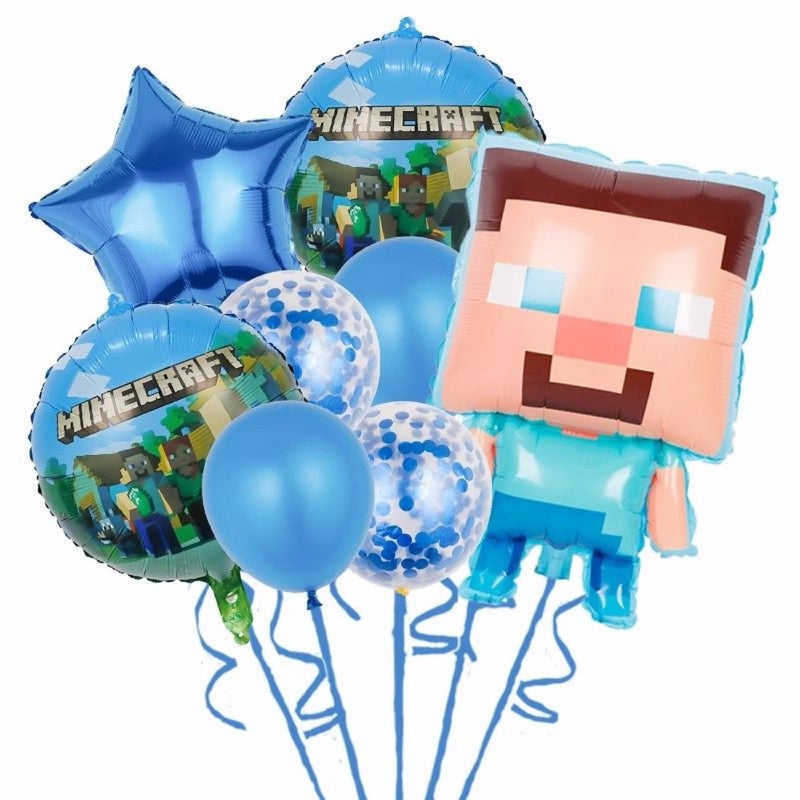 Minecraft Blue Balloon Set – The Cakery Hong Kong