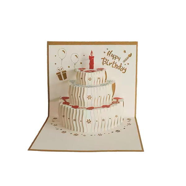 3D Birthday Cake Pop Up Birthday Card