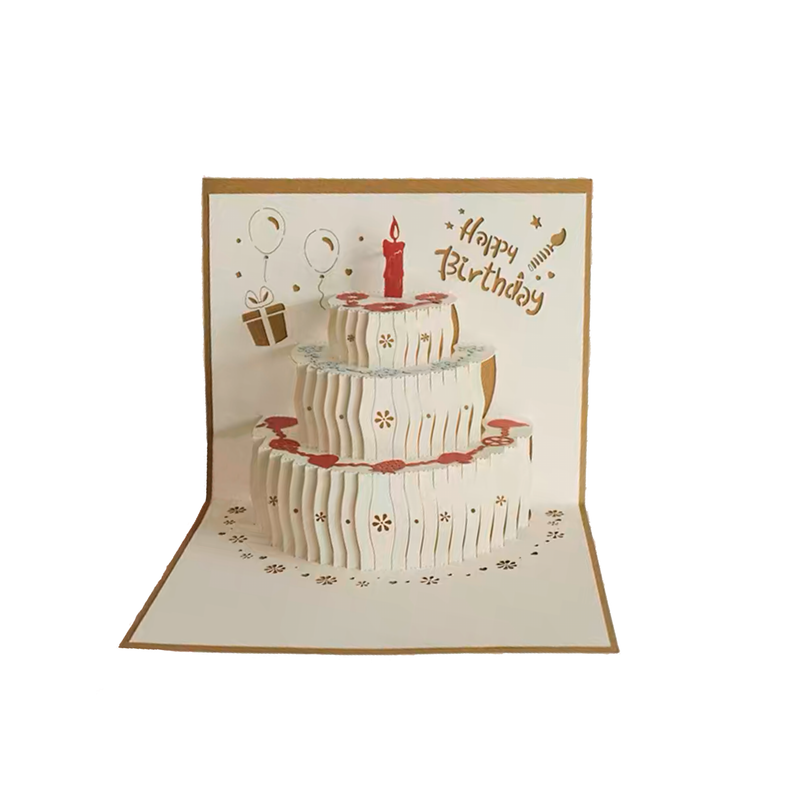 3D Birthday Cake Pop Up Birthday Card