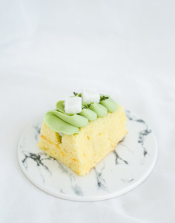 Pandan Mochi Cotton Sliced Cake