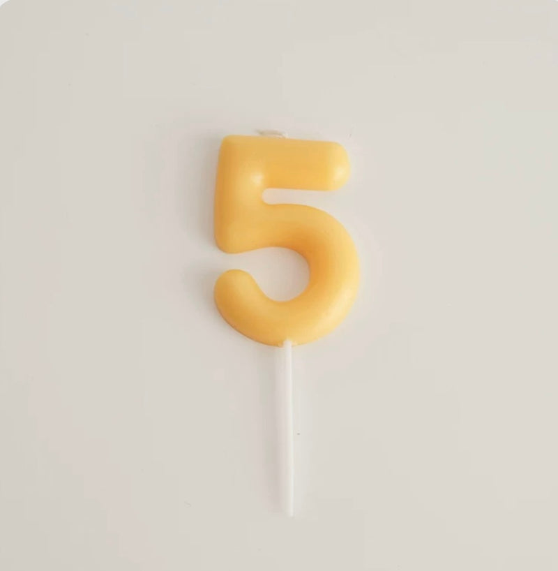Color Number Candle