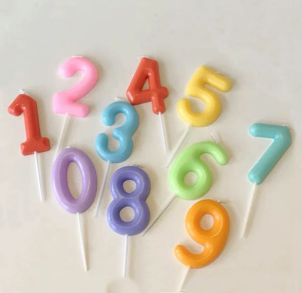 Color Number Candle