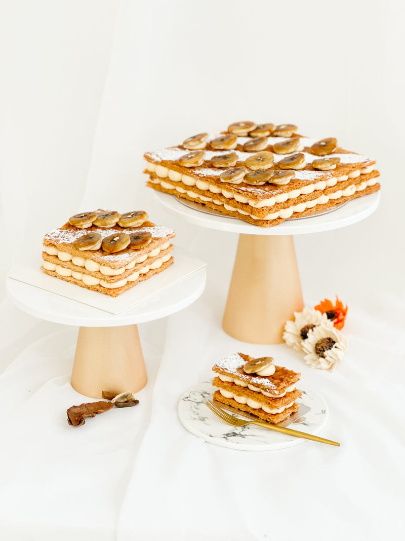 Salted Caramel Banana Mille Feuille