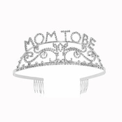 Mom To Be White Tiara