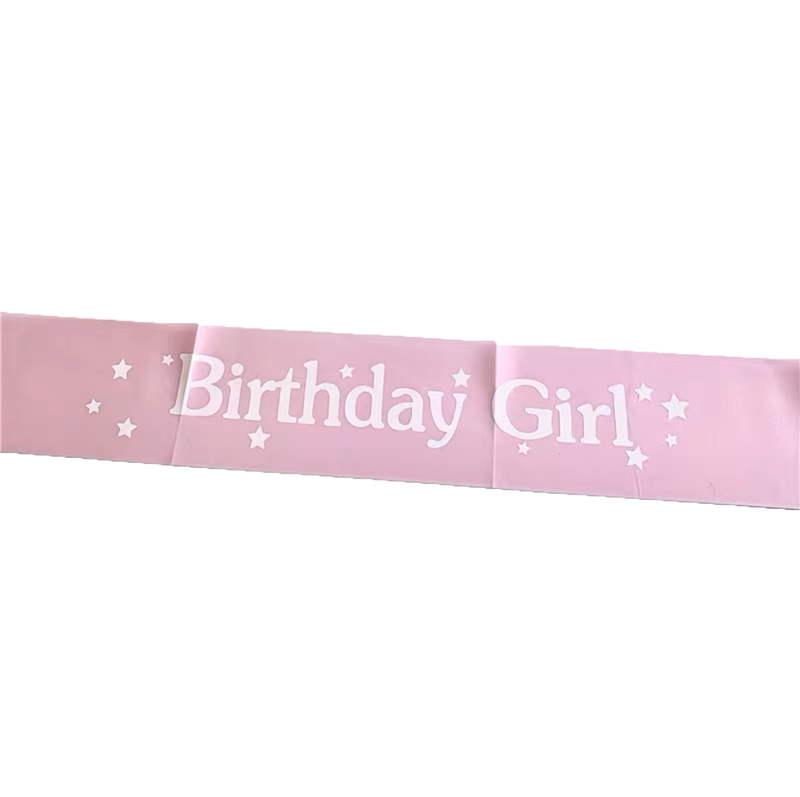 Pink Birthday Girl Sash