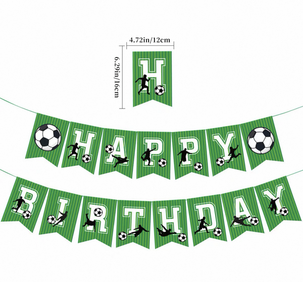 Soccer Happy Birthday Garland