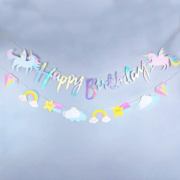 Unicorn Happy Birthday Garland