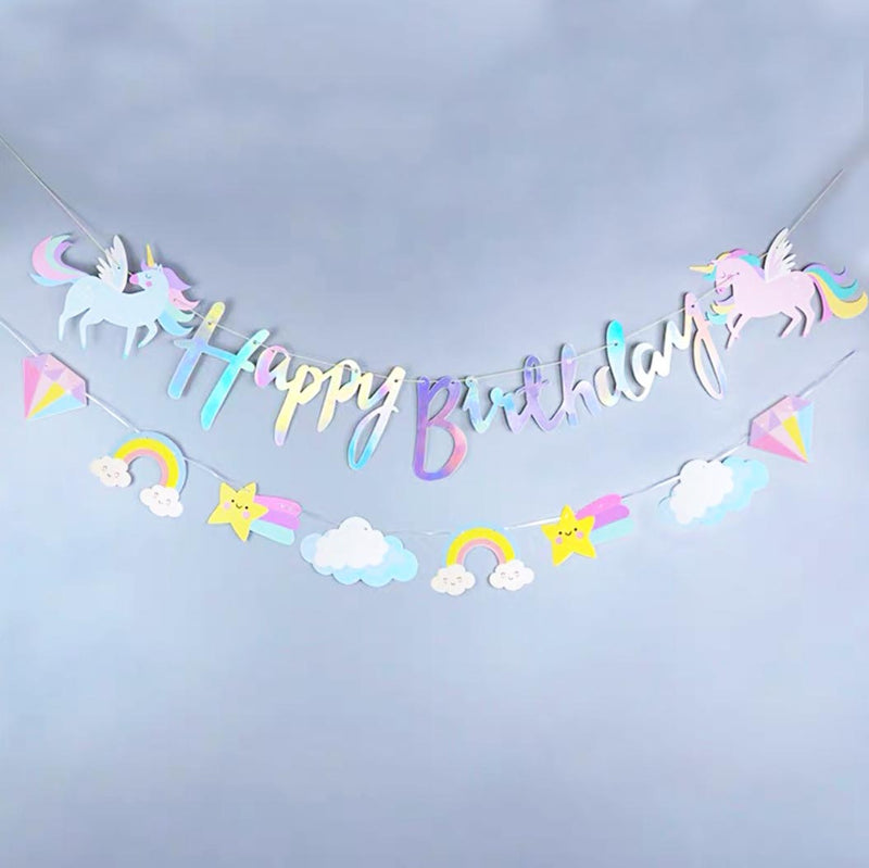 Unicorn Happy Birthday Garland