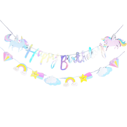 Unicorn Happy Birthday Garland