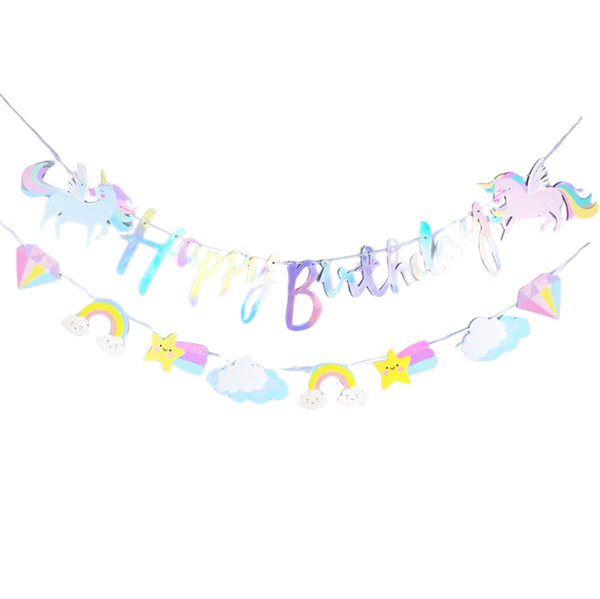Unicorn Happy Birthday Garland