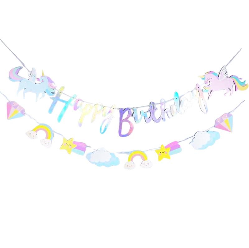 Unicorn Happy Birthday Garland