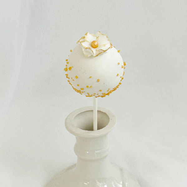 Gold Flower Sprinkle Cakepop