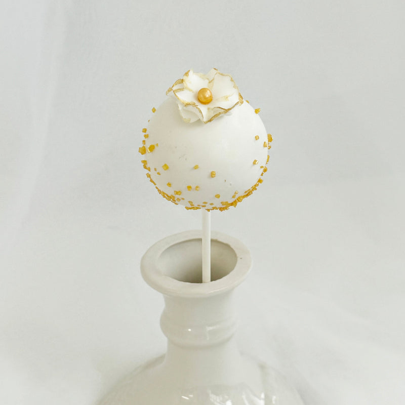 Gold Flower Sprinkle Cakepop