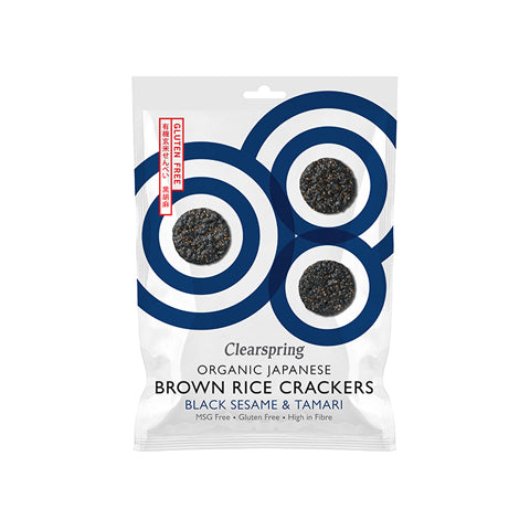 Brown Rice Cracker (Black Sesame)