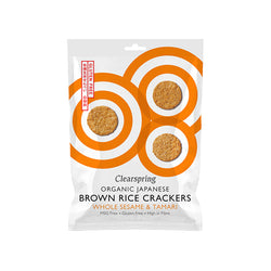 Brown Rice Cracker (White Sesame)