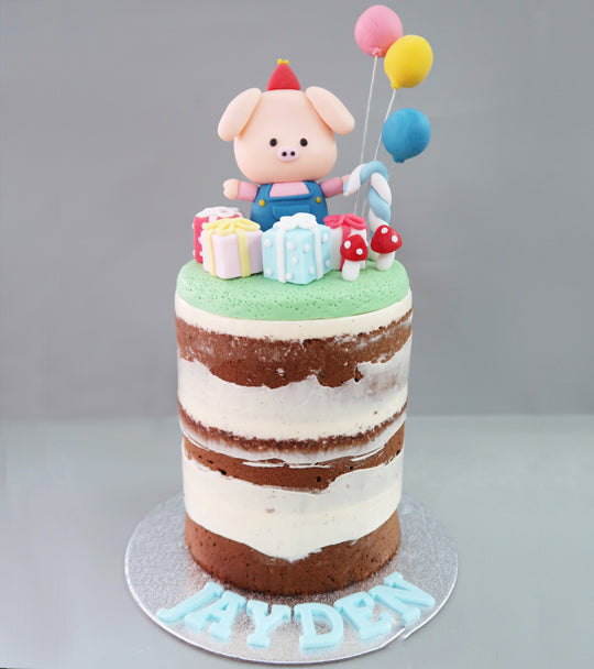 happy pig cake