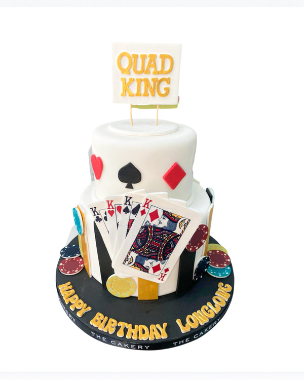 Poker-themed Cake