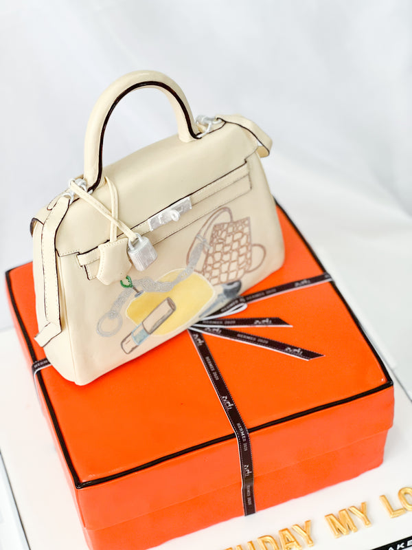 Designer Bag with Box Cake