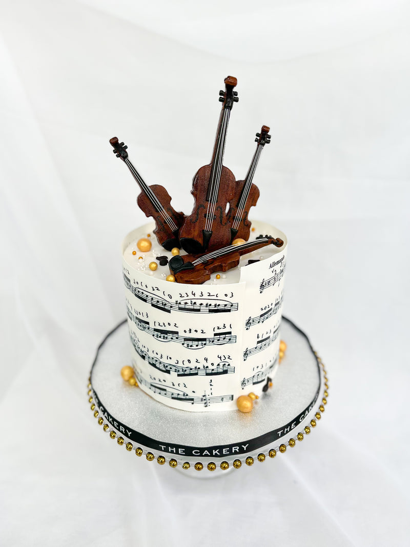 Violin Musical Cake