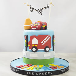 Fire Truck Cake Topper Printable/ Cute Animals Firefighter - Etsy Hong Kong