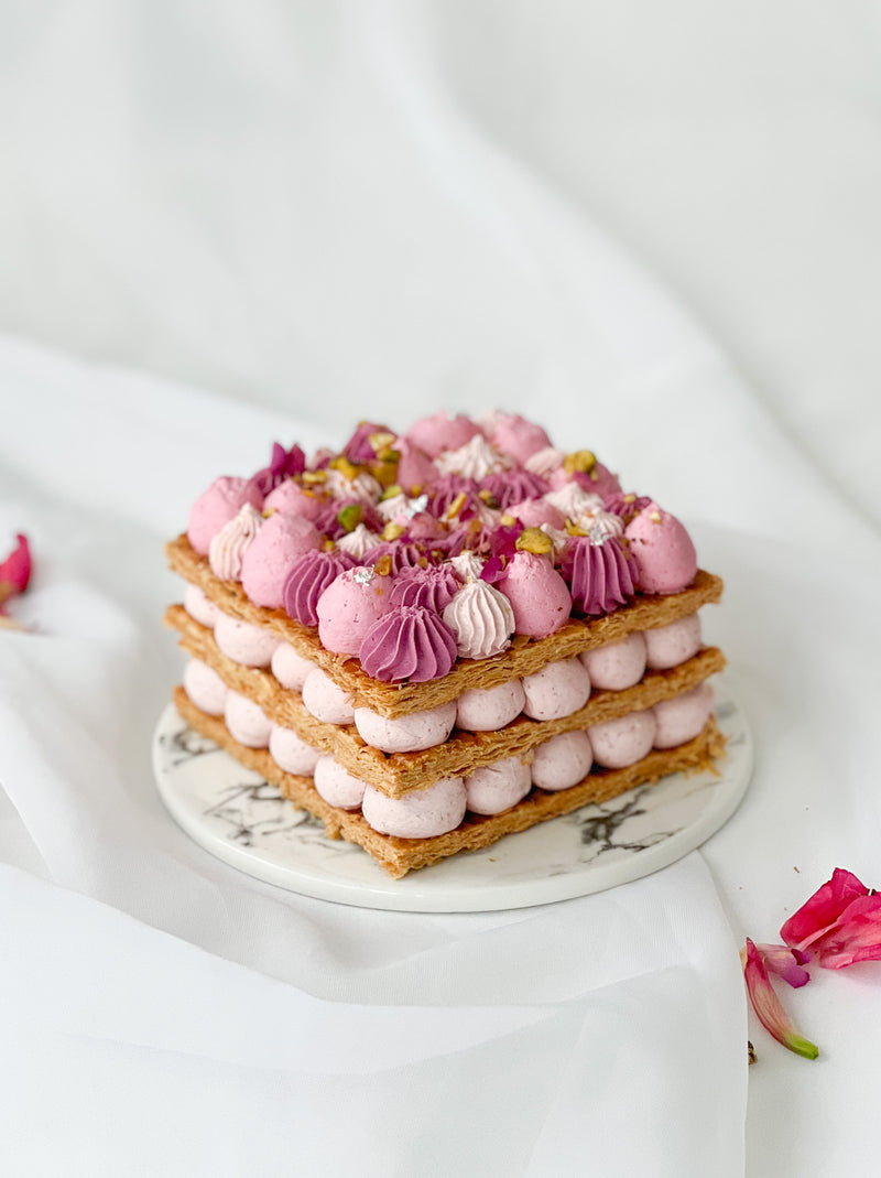 Strawberry Rose Mille Feuille