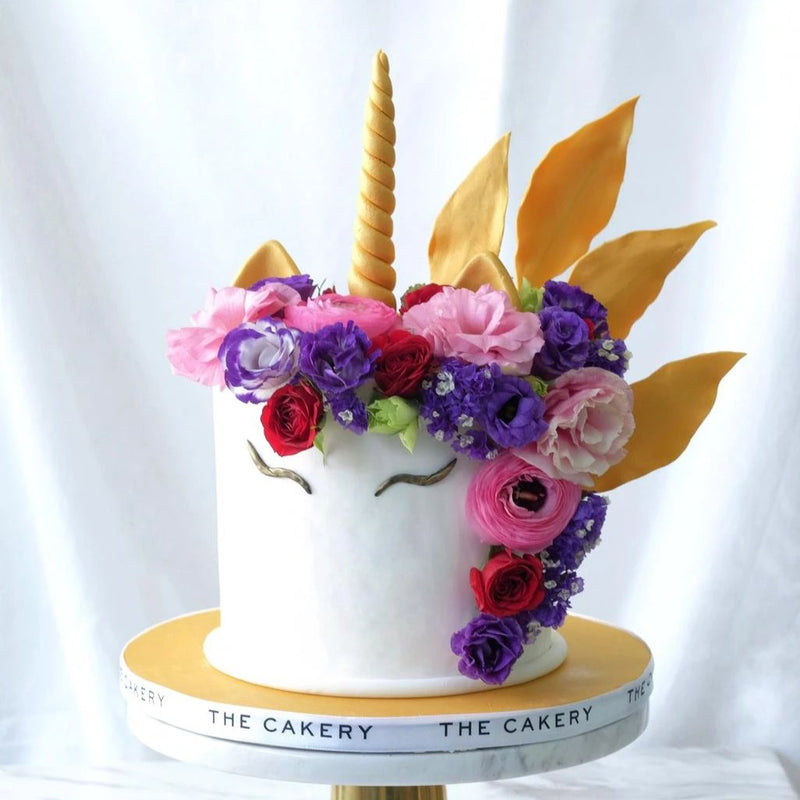 Floral Unicorn Cake