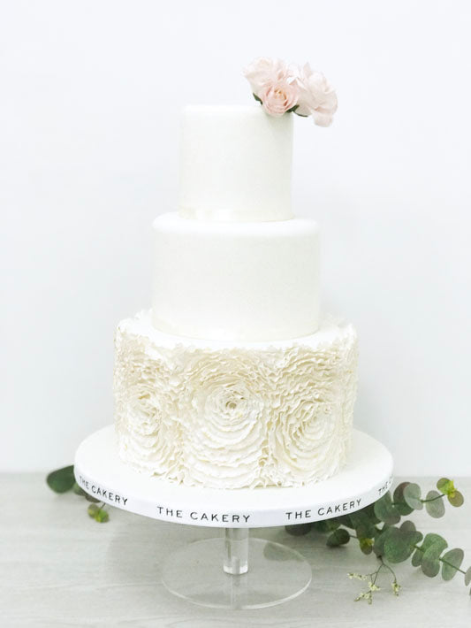 Rose Ruffle wedding cake